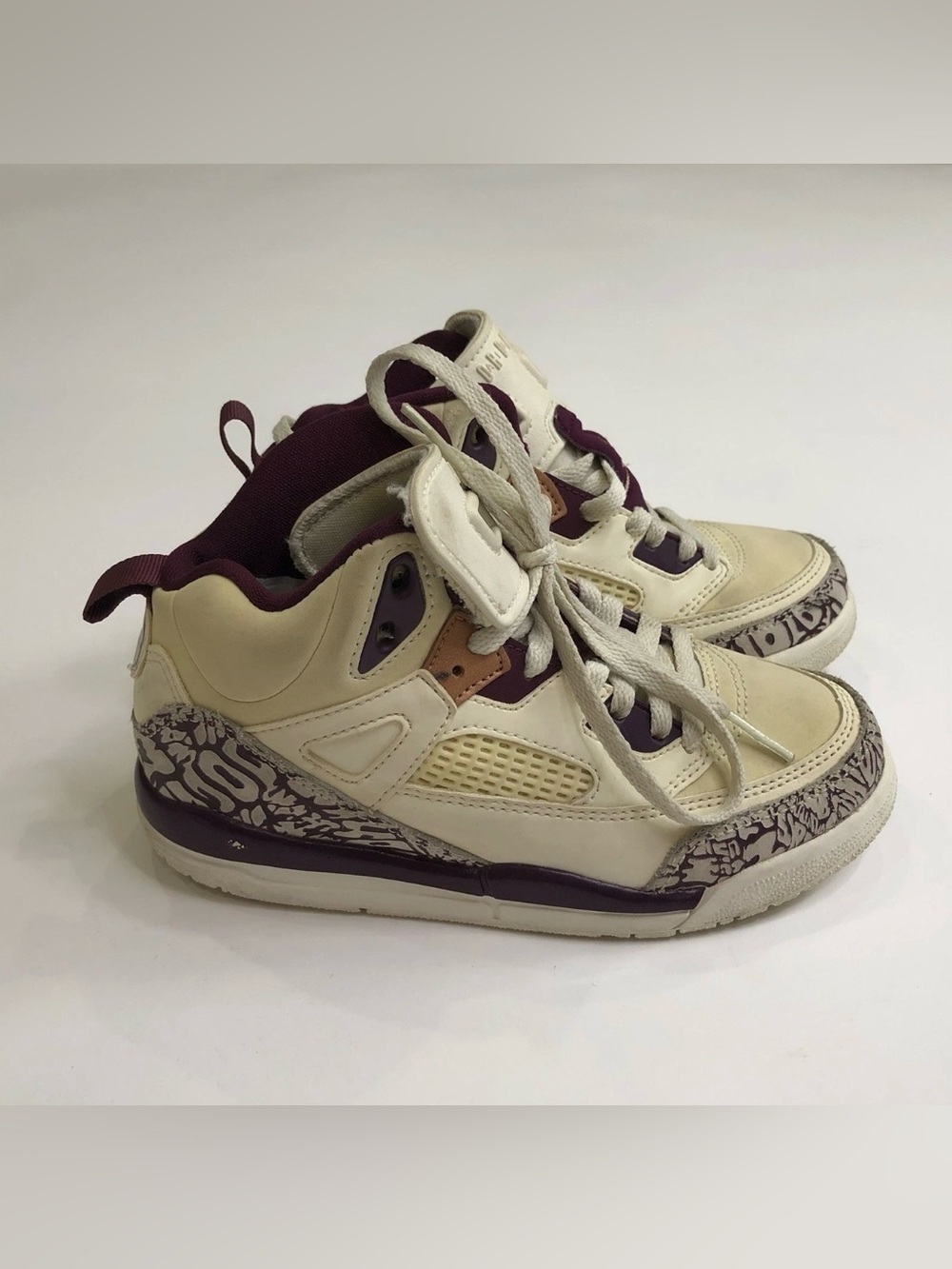 Nike Air Jordan Spizike Sail Bordeaux Red Bronze PS Sz 12.5C 535708-132